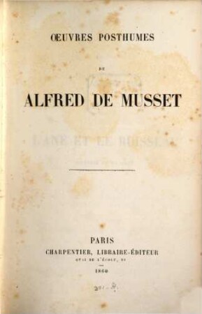 Oeuvres posthumes