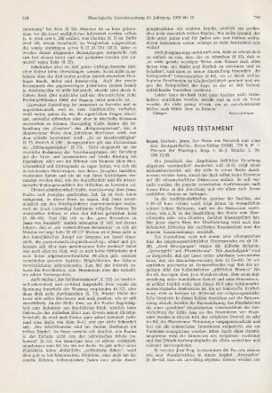 744-747 [Rezension] Braun, Herbert, Jesus