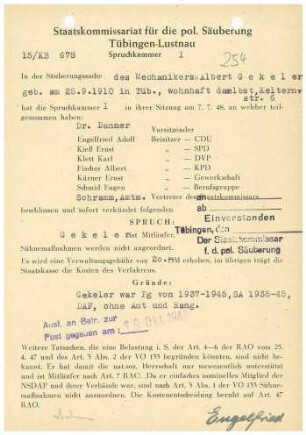 Gekeler, Albert
