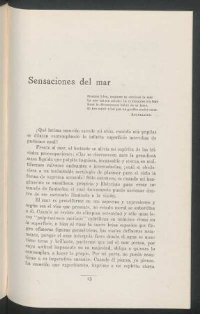 Sensaciones del mar