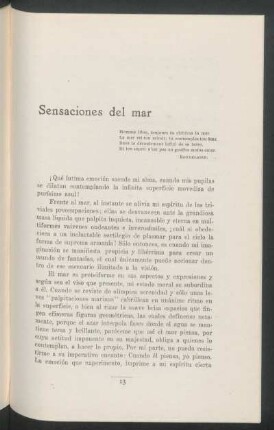 Sensaciones del mar