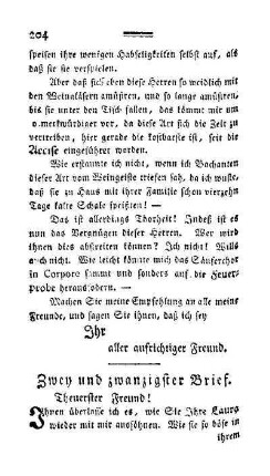 Zwey und zwanzigster Brief