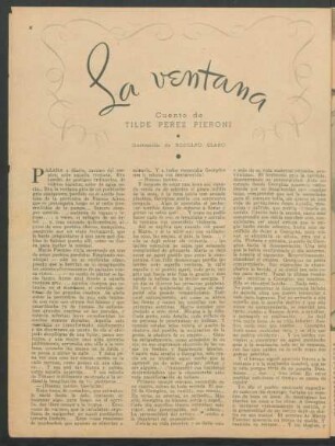 La ventana : Cuento