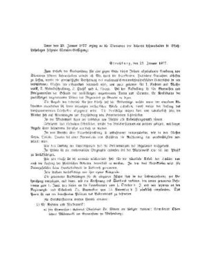 Unter dem 23. Januar 1877 erging an die Directoren der höheren Lehranstalten in Alsaß-Lothringen folgende Circular-Verfügung