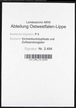 Kirchenbuchduplikat der evangelisch-reformierten Gemeinde, Kreis Dortmund (GHT 1831-1832). (Gemeinde: Evangelisch-Reformierte Gemeinde)