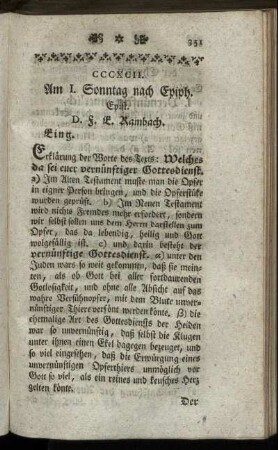 CCCXCII. Am I. Sonntag nach Epiph. Epist.