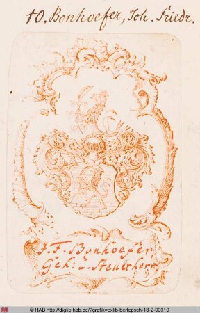 Wappen des Johann Friedrich Bonhoeffer