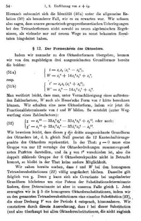 § 12. Der Formenkreis des Oktaeders.