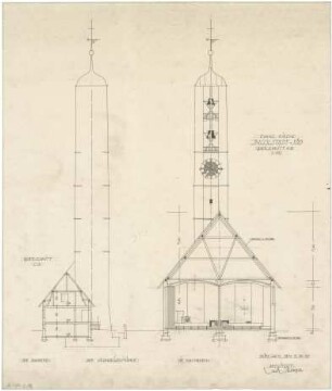 Gsaenger, Gustav; Ingolstadt (Bayern); Ev. Kirche St. Markus - Querschnitt
