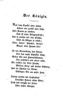 Der Königinn : [Lied]