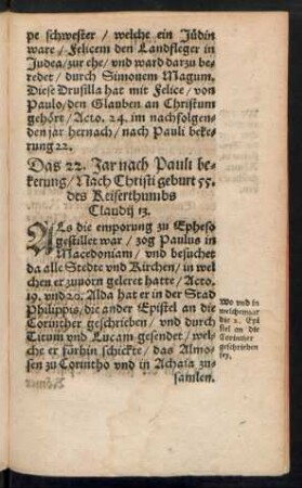 Das 22. Jar nach Pauli bekerung ...