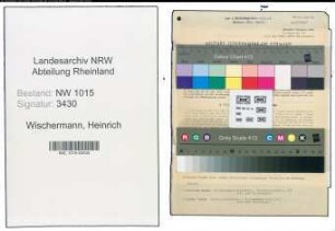 Entnazifizierung Heinrich Wischermann , geb. 18.09.1881 (Gastwirt)