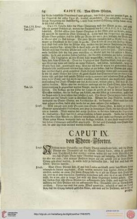 Caput IX. von Ehrenpforten