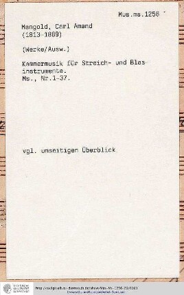 Septett; Partitur, erster Teil