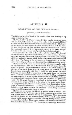 II. Description of the mormon temple