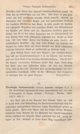 665-668 [Rezension] Ottiger, Ignaz, De revelatione supernaturali