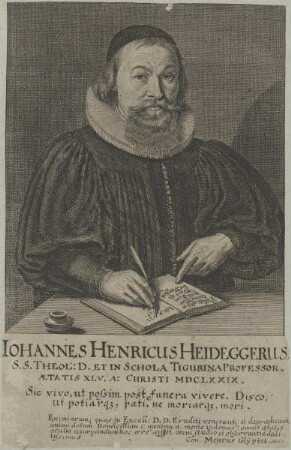 Bildnis des Iohannes Henricus Heideggerius