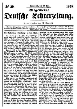 Die Auffsatzlehre (Stilübungen) in der Schule