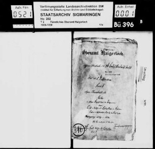 Fischingen: Kauf-, Tausch- und Losungssachen