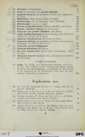 Kupferstiche usw. (Nr. 546-555)