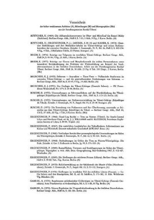 Verzeichnis der bisher erschienenen Aufsätze (A), Mitteilungen (M) und Monographien (Mo) aus der Forschungsstation Bardai/Tibesti