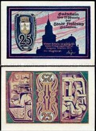 Freiburg in Schlesien, Notgeldserie , 25 Pfennig