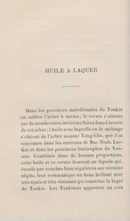 Huile a laquer