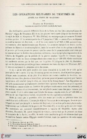 26: Les opérations militaires de Thoutmès III : après la prise de Mageddo