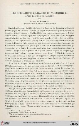 26: Les opérations militaires de Thoutmès III : après la prise de Mageddo