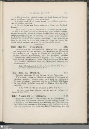531. 1607, Mai 21. [Wittenberg]