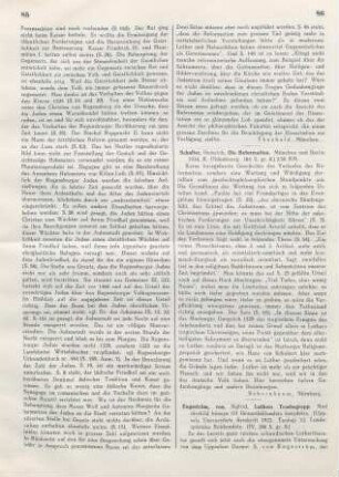 86 [Rezension] Schaller, Heinrich, Die Reformation