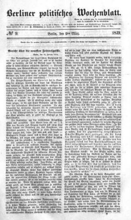 No 9, 2. März 1839