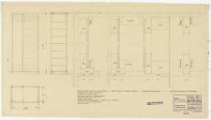 Wohnhaus Jagusch, Karlsruhe Ausführungsplanung: Kaminabdeckungen: Ansicht, Schnitt 1:10