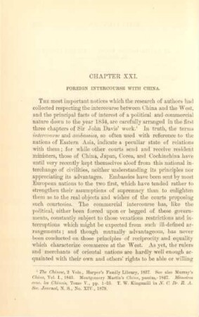 Chapter XXI. Foreign intercourse with China