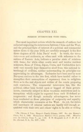 Chapter XXI. Foreign intercourse with China