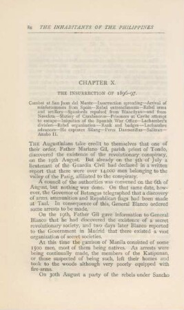 Chapter X. The insurrection of 1896-97