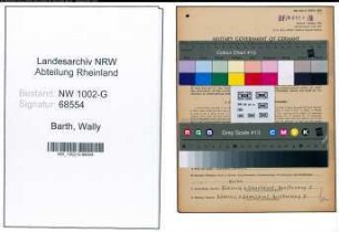 Entnazifizierung Wally Barth, geb. 01.08.1900 ()