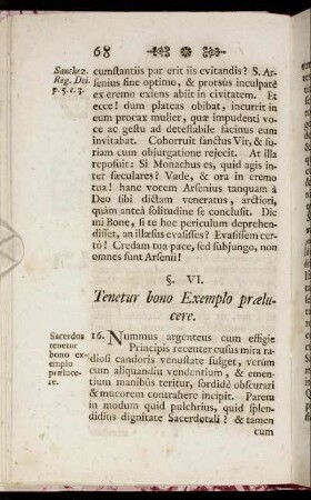 §. [VII.] Tenetur bono exemplo prælucere.
