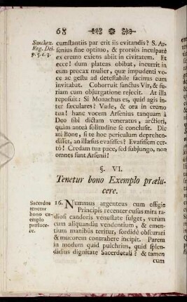 §. [VII.] Tenetur bono exemplo prælucere.