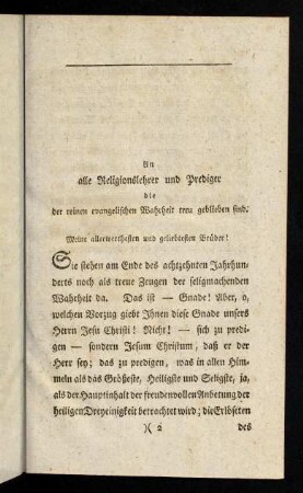 III-XII, An alle Religionslehrer und Prediger
