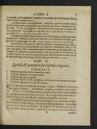 Cap. II. Quid sit, & quotuplex ius regendae religionis.