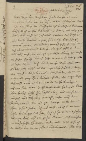Brief an Karl Hartwig Gregor von Meusebach : 04.11.1825