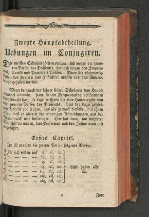 Zweyte Hauptabtheilung.