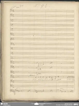 No. 9 ½ Recitativ: "Horch welch ein Lärm in's Ohr mir schallt"