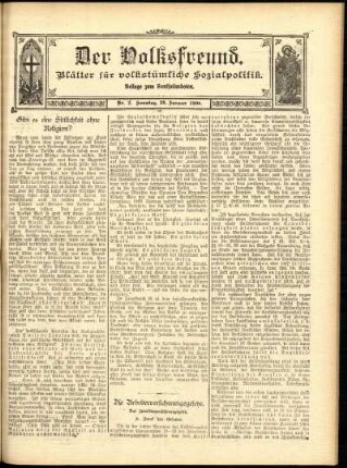Ausgabe vom Sonntag, den 26. Januar 1908.