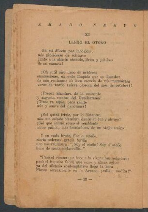 XI - Llego el otoño