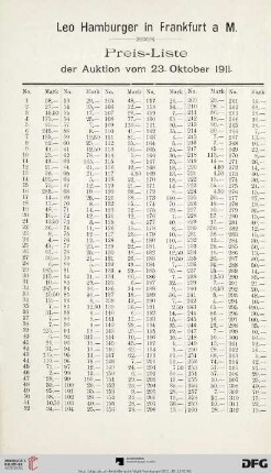 Preis-Liste