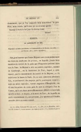 XXXIV. Le Landgrave au Roi (25 février 1604)