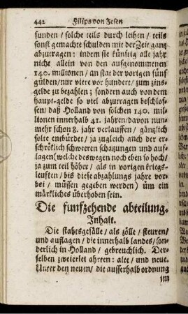 Die funfzehende abteilung