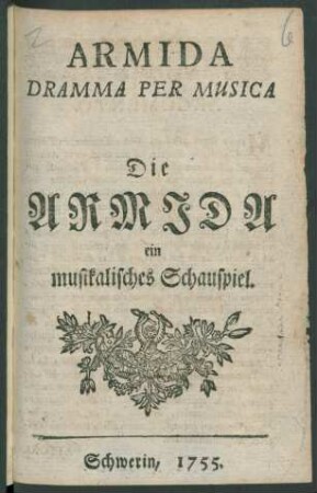 Armida : Dramma Per Musica